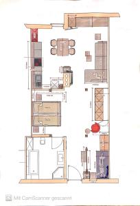 Grunnteikning Ferienwohnung Unsere Mühle