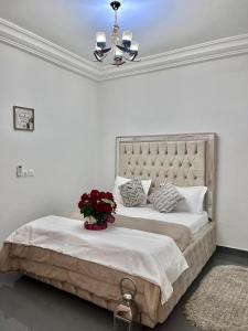 Postel nebo postele na pokoji v ubytování Kerstin Home