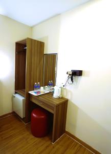 Kuchyň nebo kuchyňský kout v ubytování ECO Hotel at BBCC