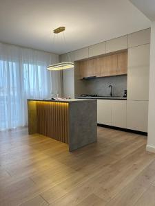 Kuchyň nebo kuchyňský kout v ubytování Grey Residence