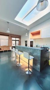 Η κουζίνα ή μικρή κουζίνα στο Loft im Szeneviertel Mannheims
