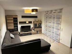 Kuchyň nebo kuchyňský kout v ubytování Erdgeschosswohnung