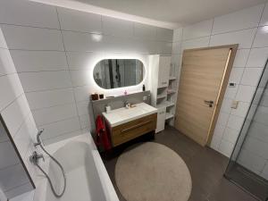 Koupelna v ubytování Erdgeschosswohnung