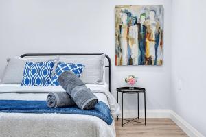 Katil atau katil-katil dalam bilik di Beautiful Home Near DT GO Hospitals Waterfalls