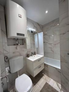 Koupelna v ubytování Neue Wohnung neben der MedUni und dem LKH
