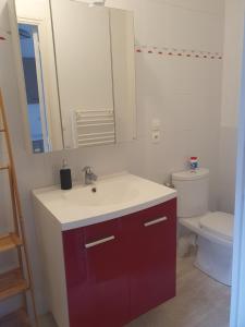 Koupelna v ubytování Le petit malouin