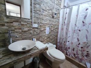 A bathroom at Anata Hotel