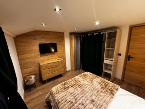 Chalet Millou Beuil客房内的一张或多张床位