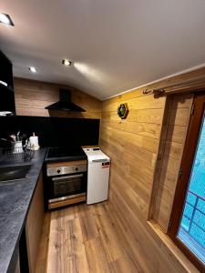 Chalet Millou Beuil的厨房或小厨房