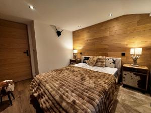 Chalet Millou Beuil客房内的一张或多张床位