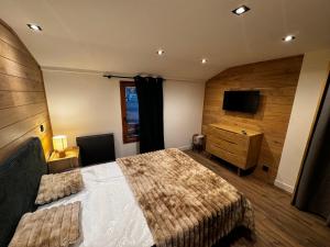 Chalet Millou Beuil客房内的一张或多张床位