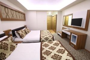 TV a/nebo společenská místnost v ubytování Afyon Grand Arı Hotel