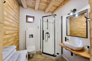 Ένα μπάνιο στο Domek Przy Stoku +60 φωτογραφίες