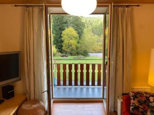 Balkón nebo terasa v ubytování Apartman Poustevnik