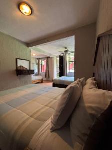 Postel nebo postele na pokoji v ubytování Hotel Real Campestre Tepetoci