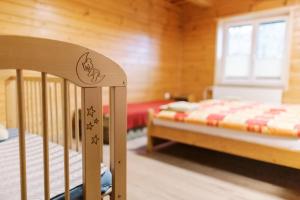 Postel nebo postele na pokoji v ubytování Chalupa Zeleznik