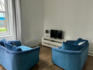 TV a/nebo společenská místnost v ubytování Our Wee Eden - Rothesay