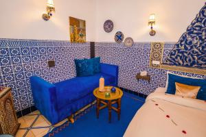 Postel nebo postele na pokoji v ubytování Riad Nouceiba Marrakech