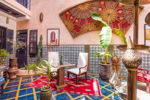Posezení v ubytování Riad Nouceiba Marrakech