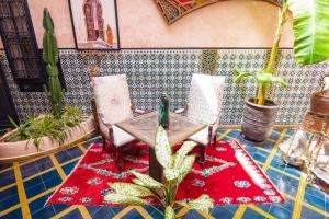 Posezení v ubytování Riad Nouceiba Marrakech