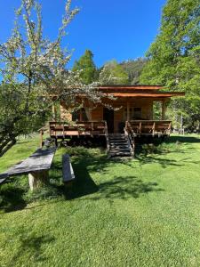 Zahrada ubytování Cabañas cordillera Rio Blanco