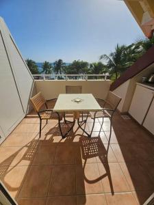 studio Le Palma, vue mer tesisinde bir balkon veya teras
