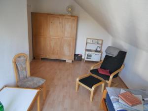 Χώρος καθιστικού στο Ferienwohnung Hanau, Klein-Auheim