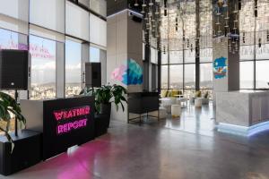 A seating area at Pullman Tbilisi Axis Towers