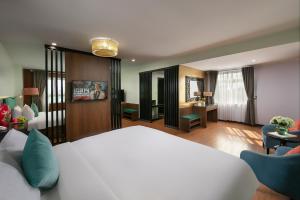 Voodi või voodid majutusasutuse Anise Hotel & Spa Hanoi toas