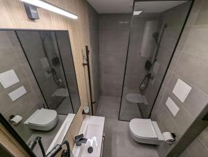 Koupelna v ubytování Durpyno 3c SELF CHECK-IN