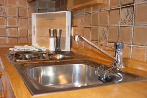 Η κουζίνα ή μικρή κουζίνα στο Ferienwohnung Beim Krapf +16 φωτογραφίες