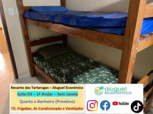 Cama ou camas em um quarto em Arraial do Cabo - Recanto das Tartarugas - Aluguel Econômico
