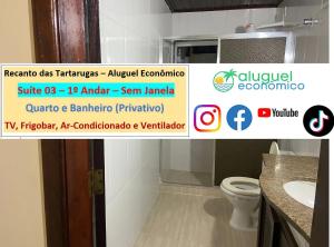 Um banheiro em Arraial do Cabo - Recanto das Tartarugas - Aluguel Econômico