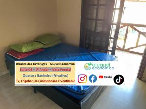 Cama ou camas em um quarto em Arraial do Cabo - Recanto das Tartarugas - Aluguel Econômico