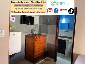 A cozinha ou cozinha compacta de Arraial do Cabo - Recanto das Tartarugas - Aluguel Econômico