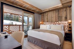 Ένα ή περισσότερα κρεβάτια σε δωμάτιο στο Antarès NAOS 303 - luxury apartment ski inski out