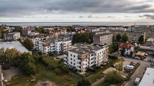 Widok na miasto Władysławowo z tego apartamentu