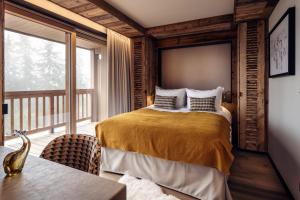 Postel nebo postele na pokoji v ubytování Antarès URSA 302 - luxury apartment ski inski out