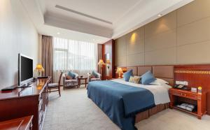 Postel nebo postele na pokoji v ubytování HeBei Cuipingshan Guest House + 37 fotografií