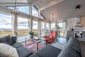 Kuchyň nebo kuchyňský kout v ubytování Lofoten Links Lodges