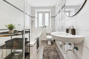 Koupelna v ubytování Großzügiges Apartment - green - in SW + 10 fotografií