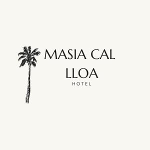 a logo for a hotel with a palm tree at Masia Cal Lloa in Albinyana