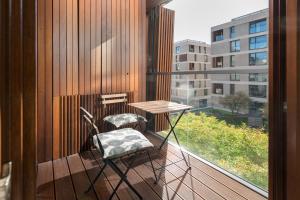 Balkón alebo terasa v ubytovaní ApartHotel Kolejowa Apartamenty