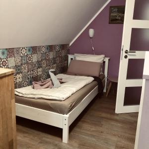 Postel nebo postele na pokoji v ubytování Ferienanlage Dornröschenblick