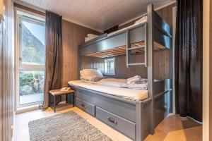 Postel nebo postele na pokoji v ubytování Lofoten Links Lodges