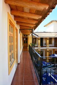A balcony or terrace at Hotel Aldama