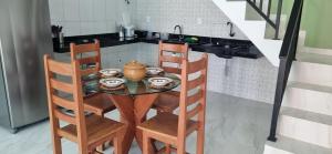 Η κουζίνα ή μικρή κουζίνα στο Casa Xodozinho