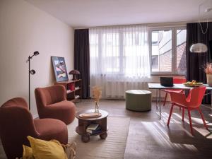 Posezení v ubytování STAYERY Cologne Sülz