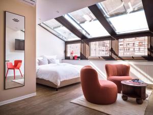 Postel nebo postele na pokoji v ubytování STAYERY Cologne Sülz