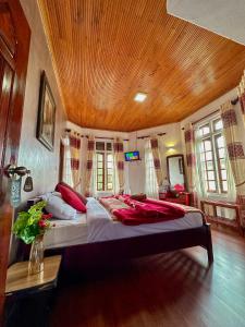Postel nebo postele na pokoji v ubytování Nuwara Eliya Hills Rest